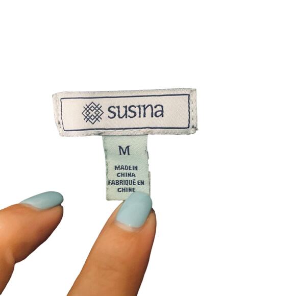 Susina Black Long Sleeve Knit Sweater Long Duster Cardigan Women Sz M - Picture 3 of 8